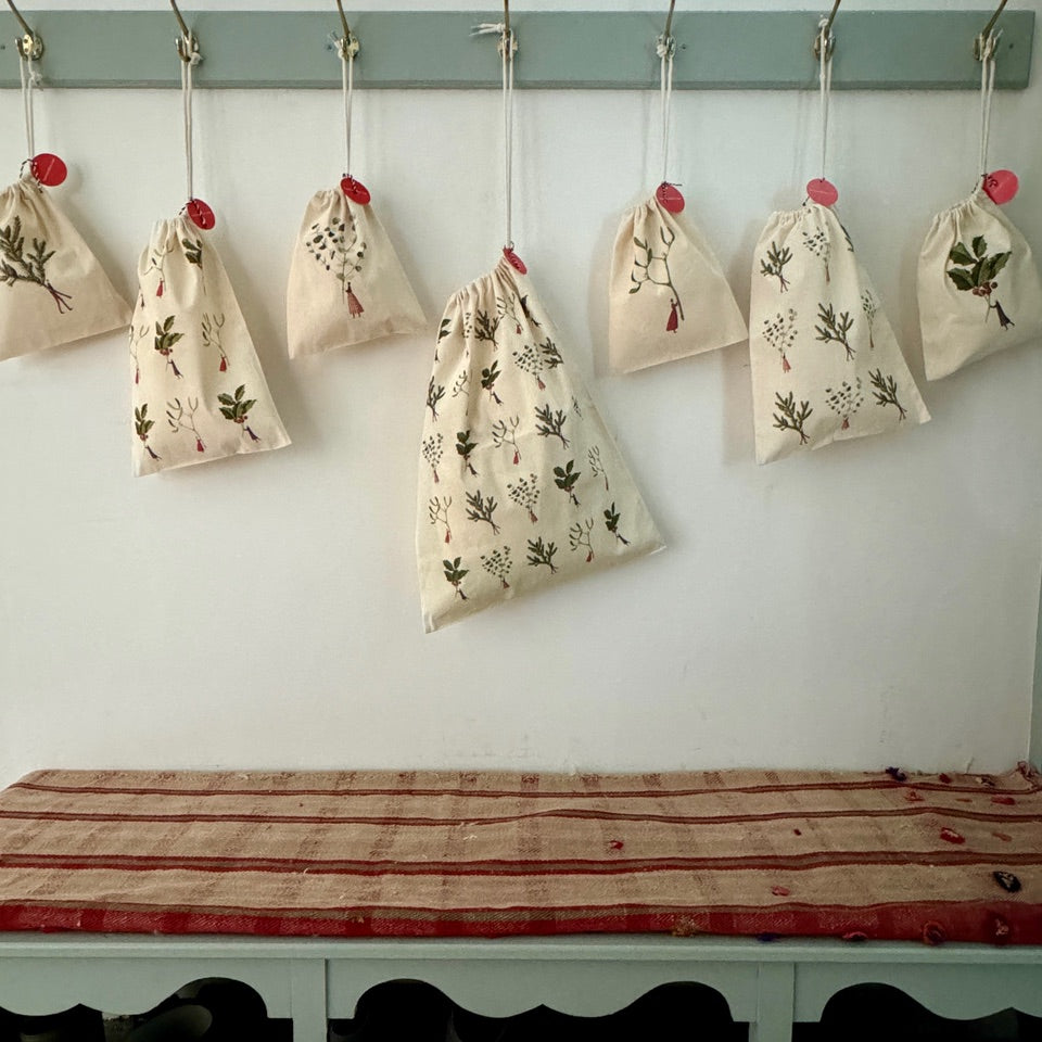 Drawstring Bag - Happy Christmas large