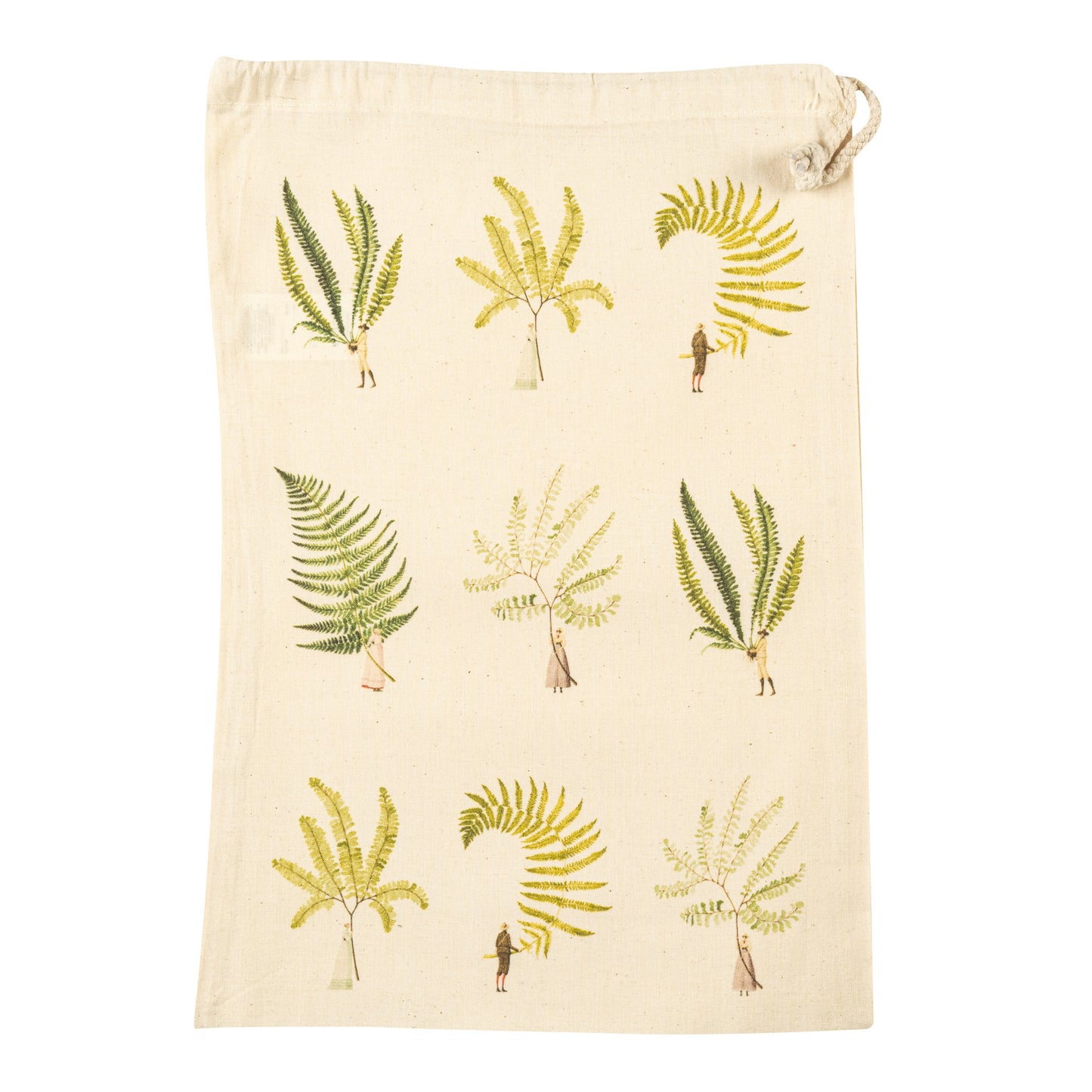 Drawstring Bag - Fabulous Ferns medium