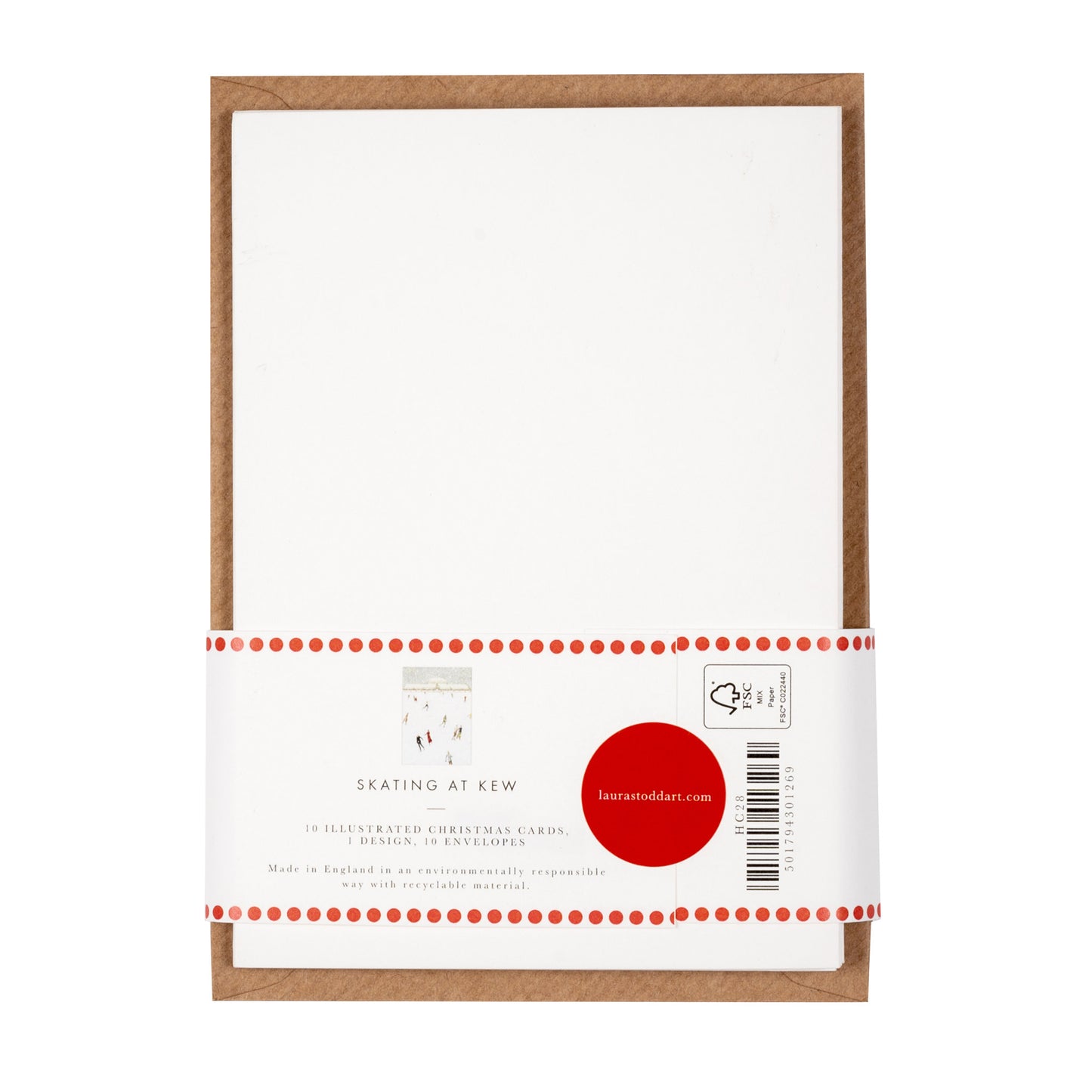 Christmas Cards Ten Pack - Skating at Kew (back in stock in November)