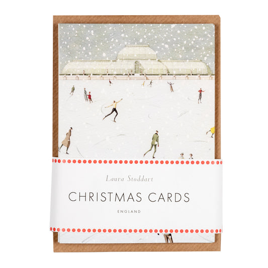 Christmas Cards Ten Pack - Skating at Kew (back in stock in November)