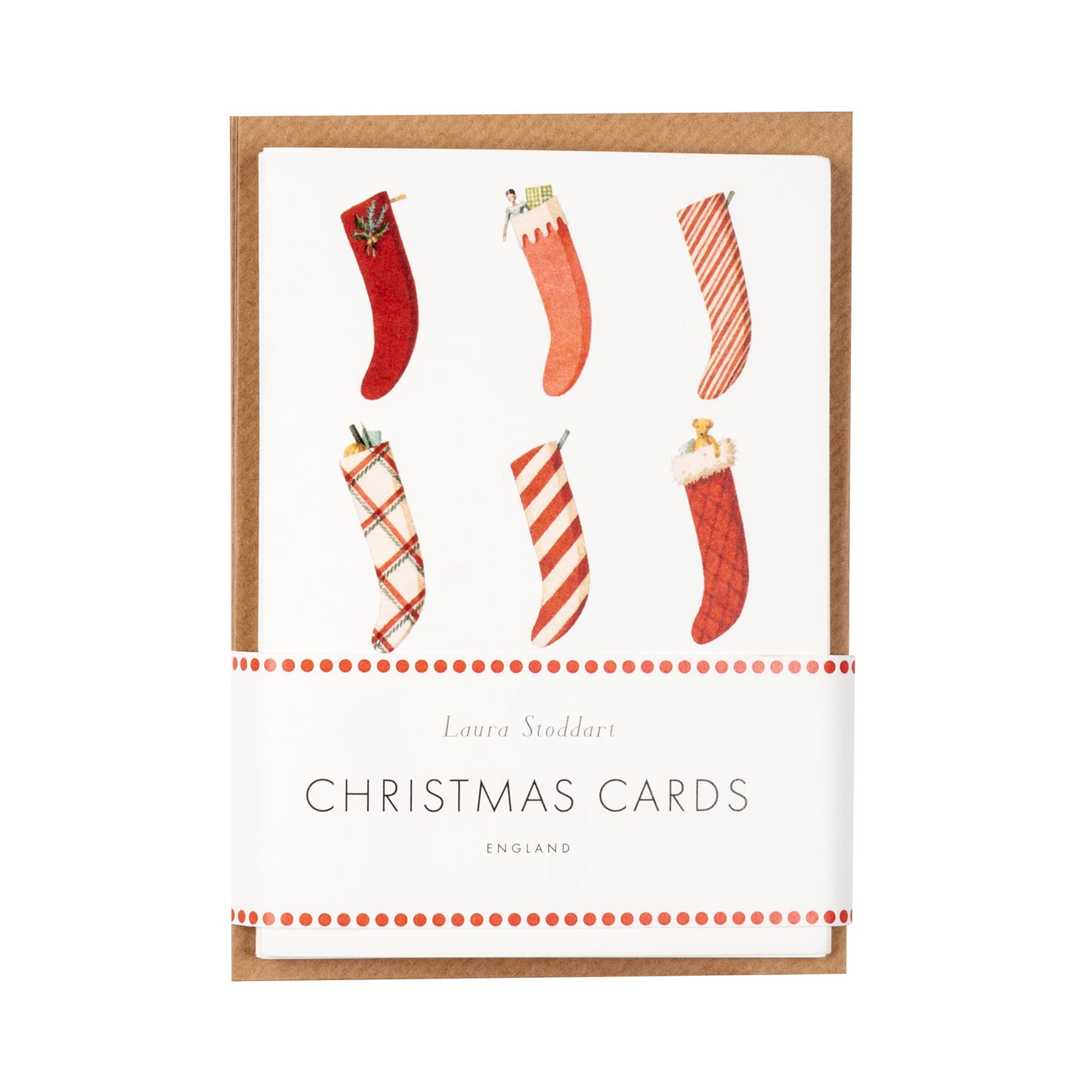 Christmas Cards Ten Pack - Christmas Stockings