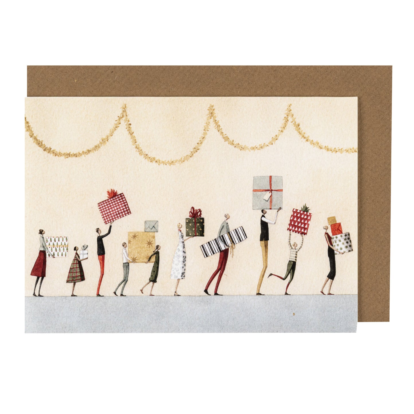 Greetings Card - Present Row