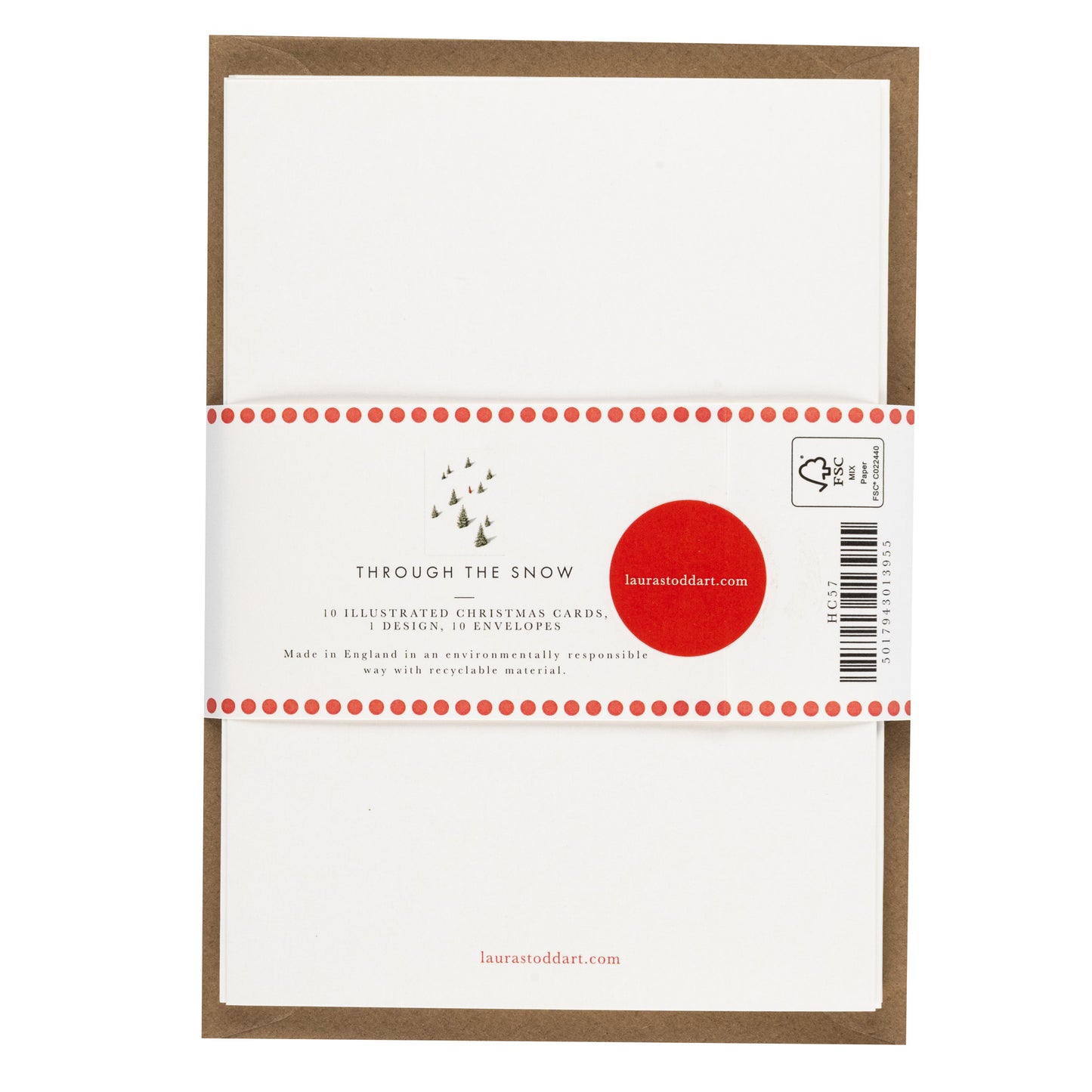 Christmas Cards Ten Pack - Through the Snow
