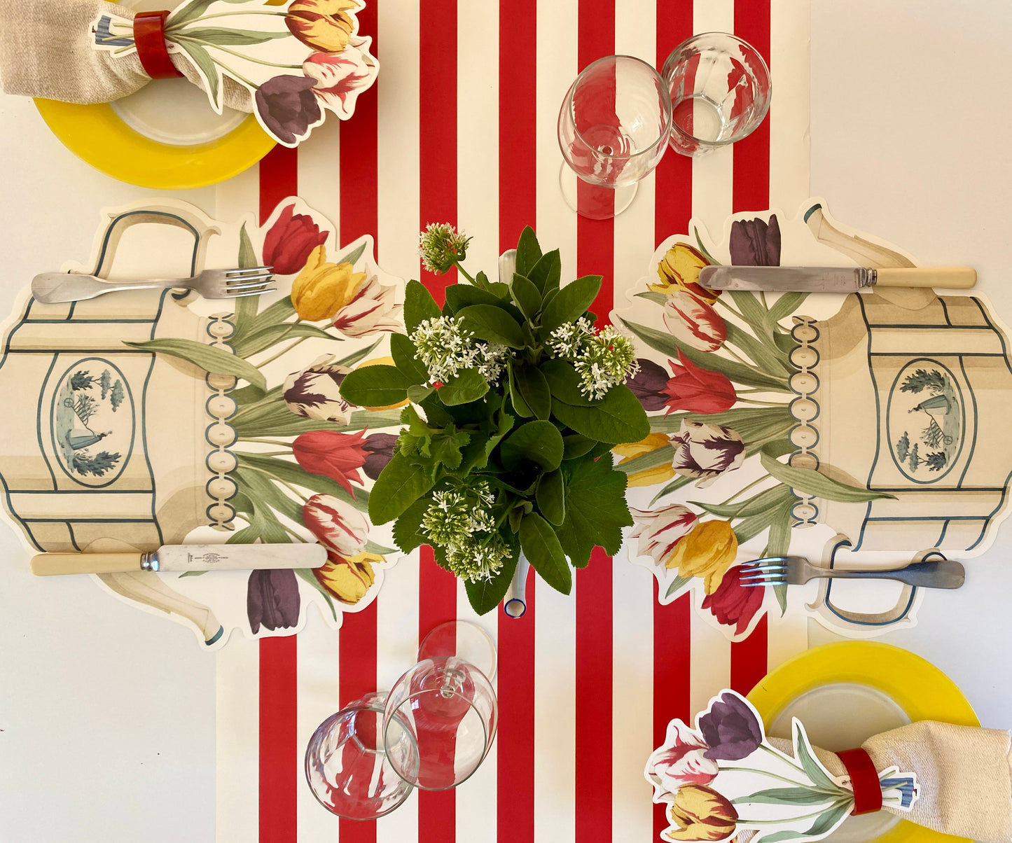 Tabletop - Tulips Teapot Pack of Placemats