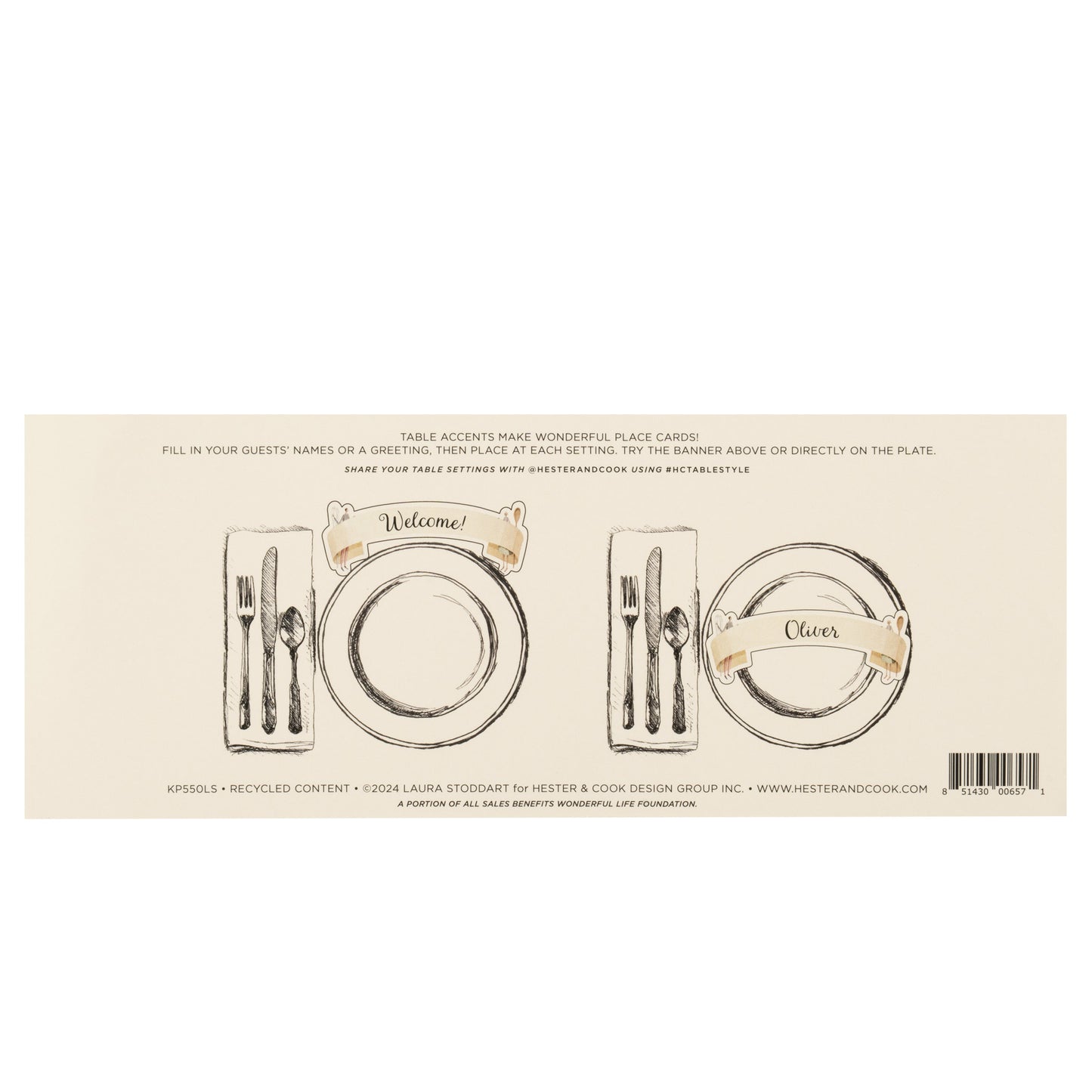 Tabletop - Butlers Pantry Table Accent / Place Card