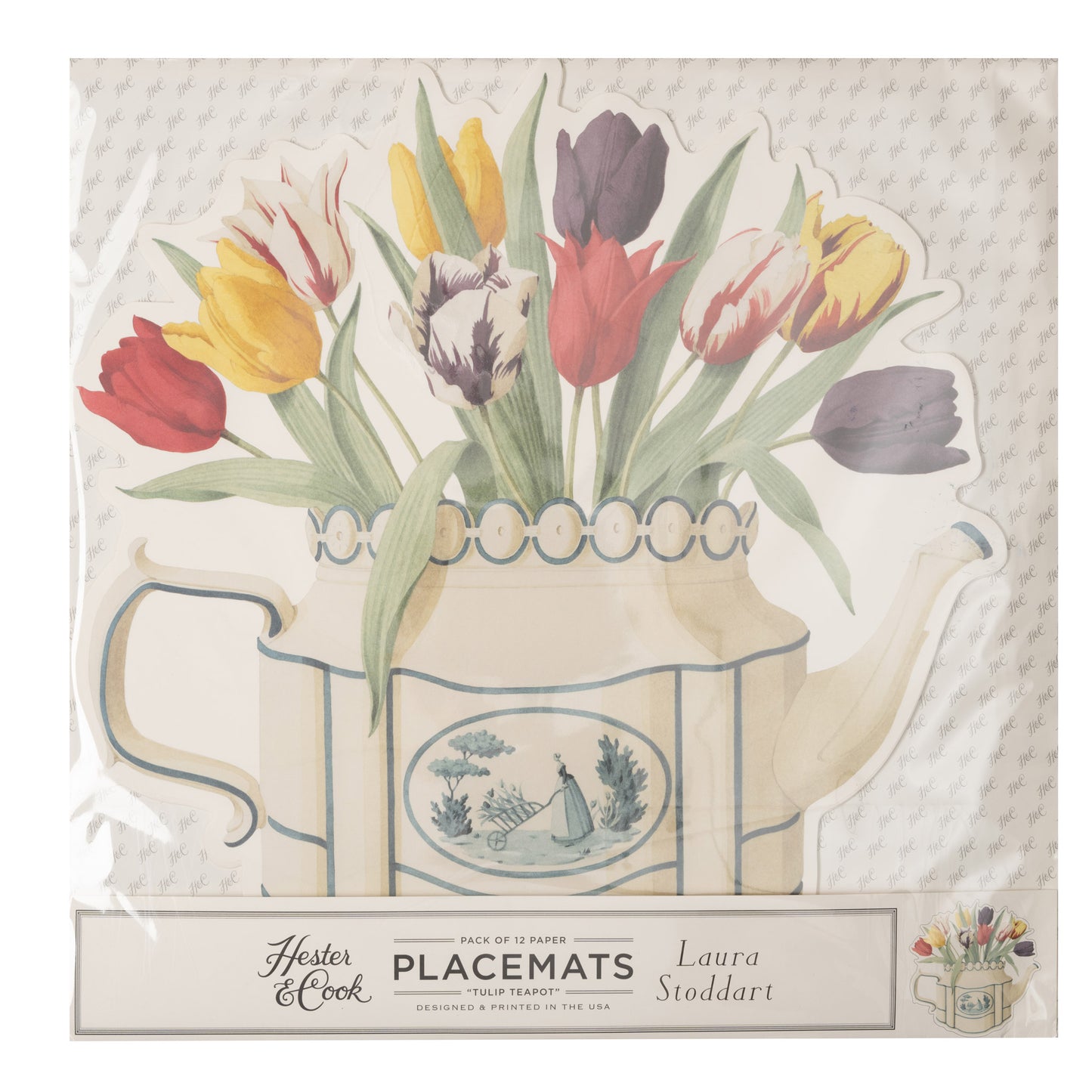 Tabletop - Tulips Teapot Pack of Placemats
