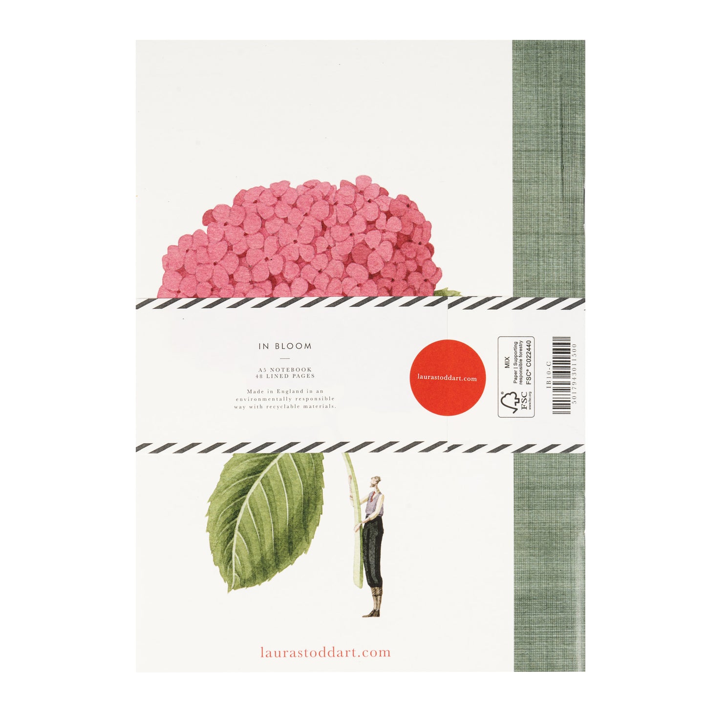 In Bloom - A5 Notebook Camellia and Hydrangea
