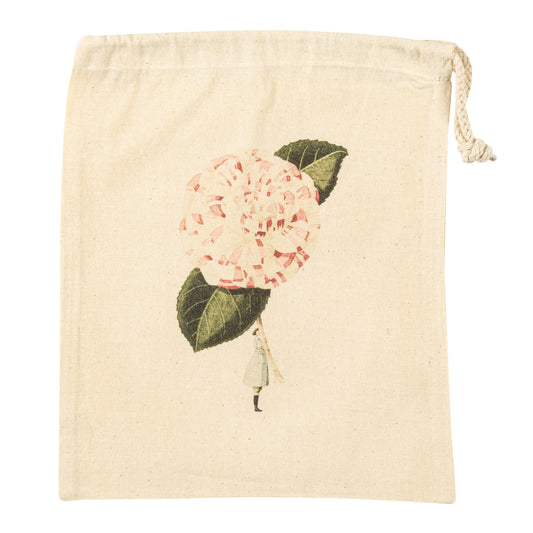 Drawstring Bags - In Bloom Camelia small