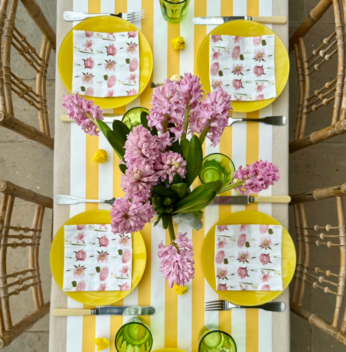 Tabletop - Table Runner Marigold Yellow Stripe - 20%