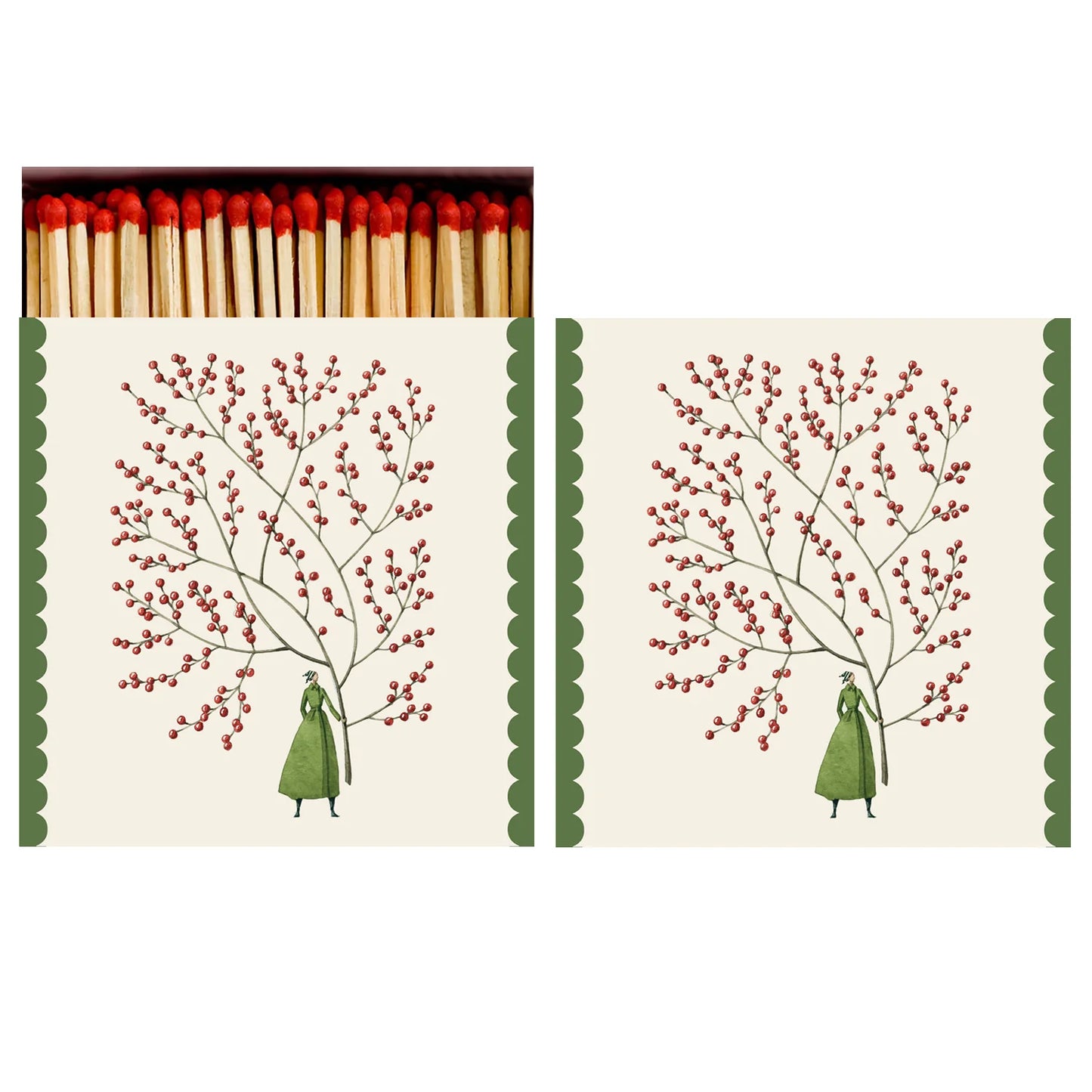 Matches - Christmas Red Berries