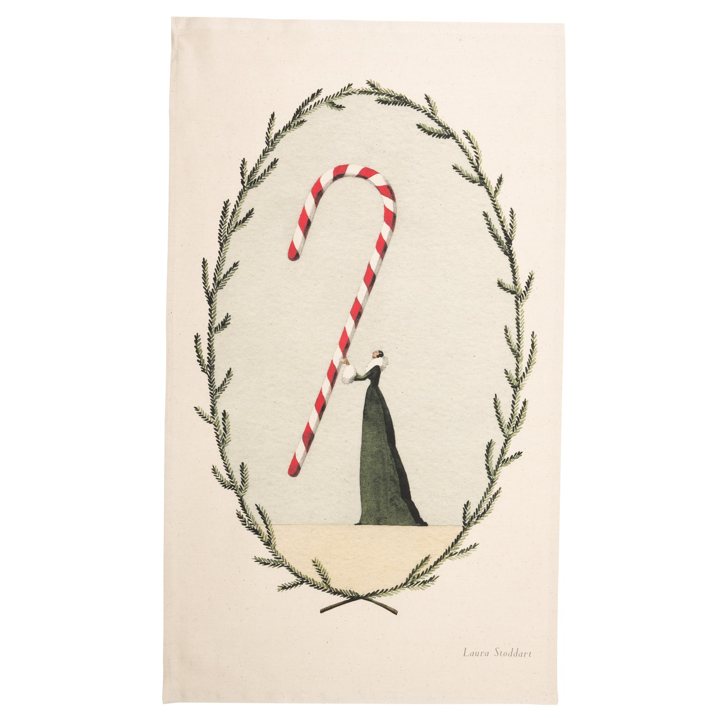 Christmas Tea Towel - Candy Cane
