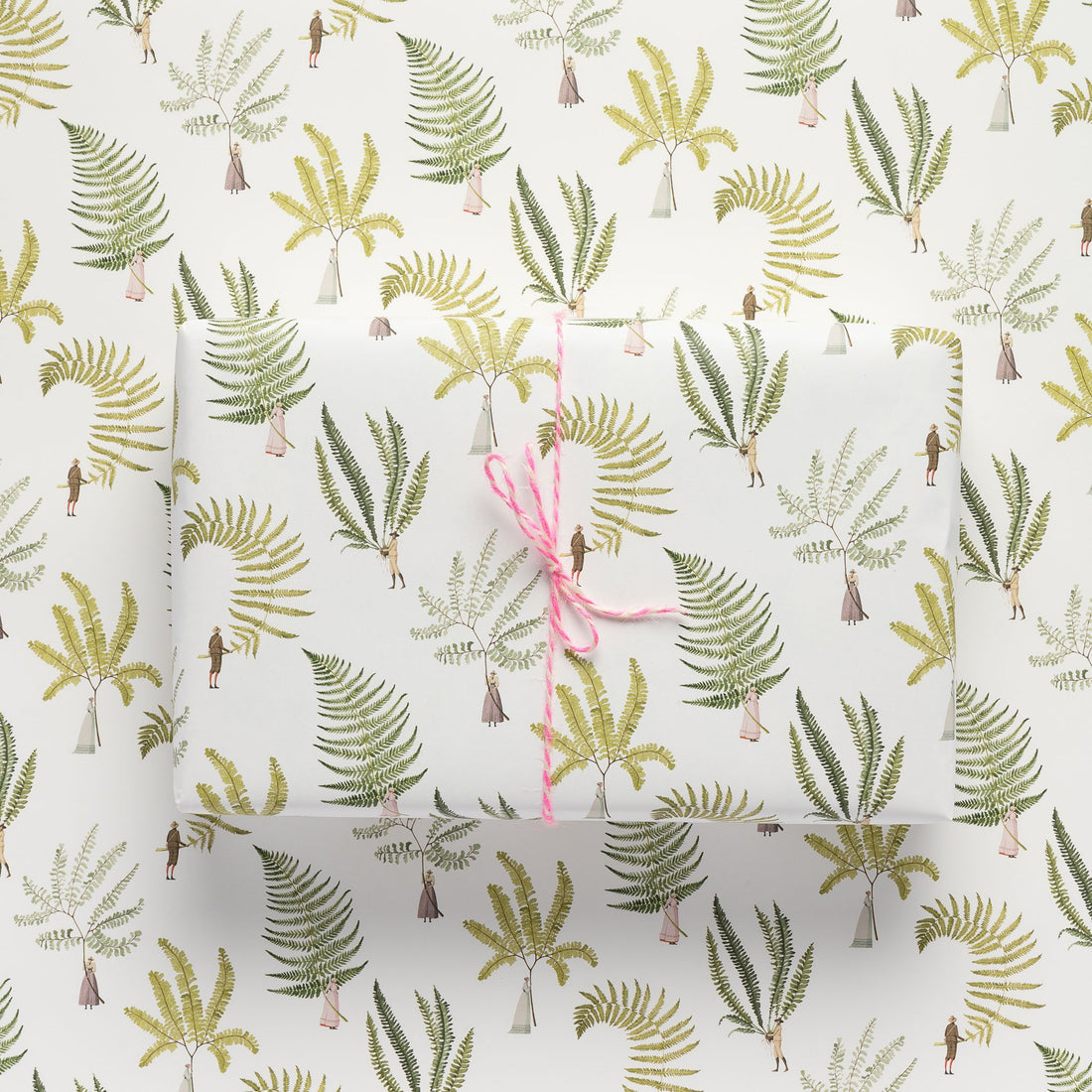 giftwrap, wrapping paper, fsc paper, made in england, illustration, flowers, ferns