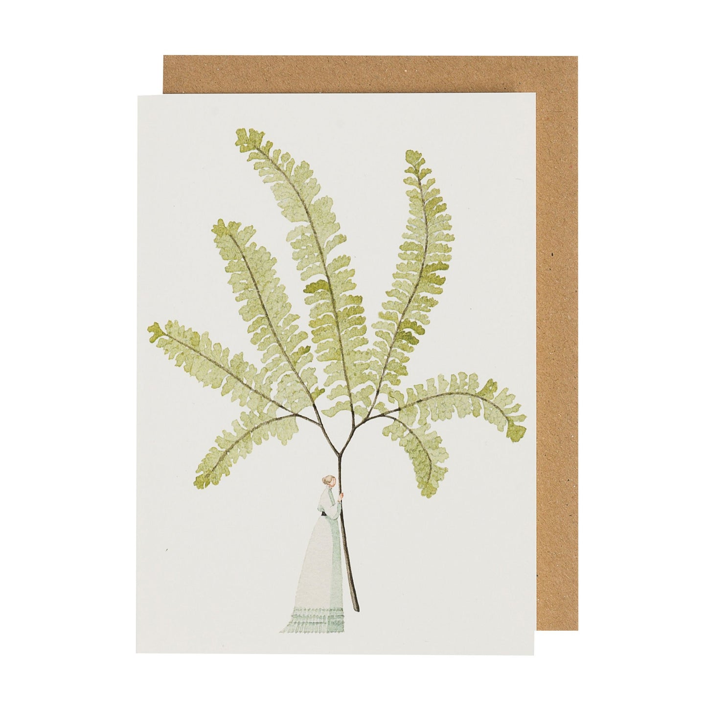 environmentally sustainable paper, compostable packaging, recycled paper, made in england, illustration, ferns