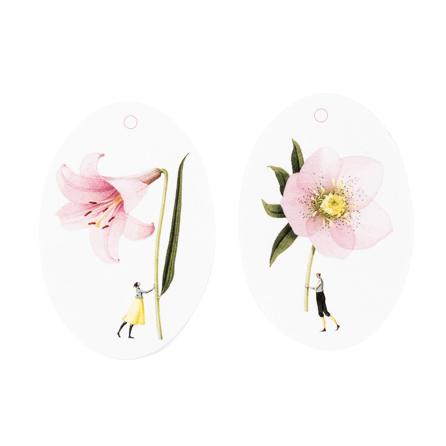 In Bloom Pink Flower Gift Tags