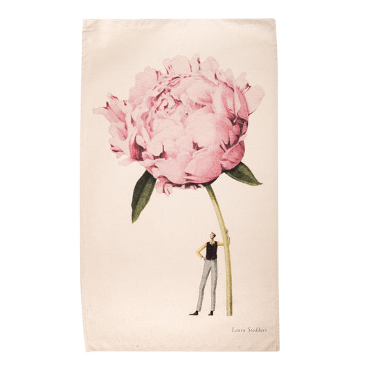 In Bloom Tea Towel - Pink Peony