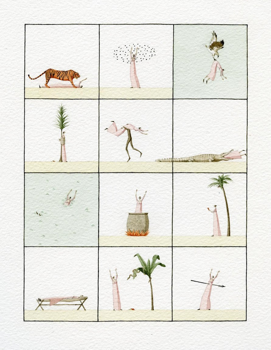 Limited edition "Wifely ways to Die" mounted print