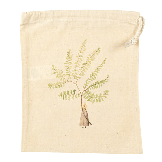 Drawstring Bag - Fabulous Fern 2 small