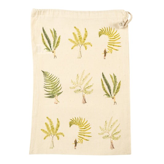 Drawstring Bag - Fabulous Ferns medium