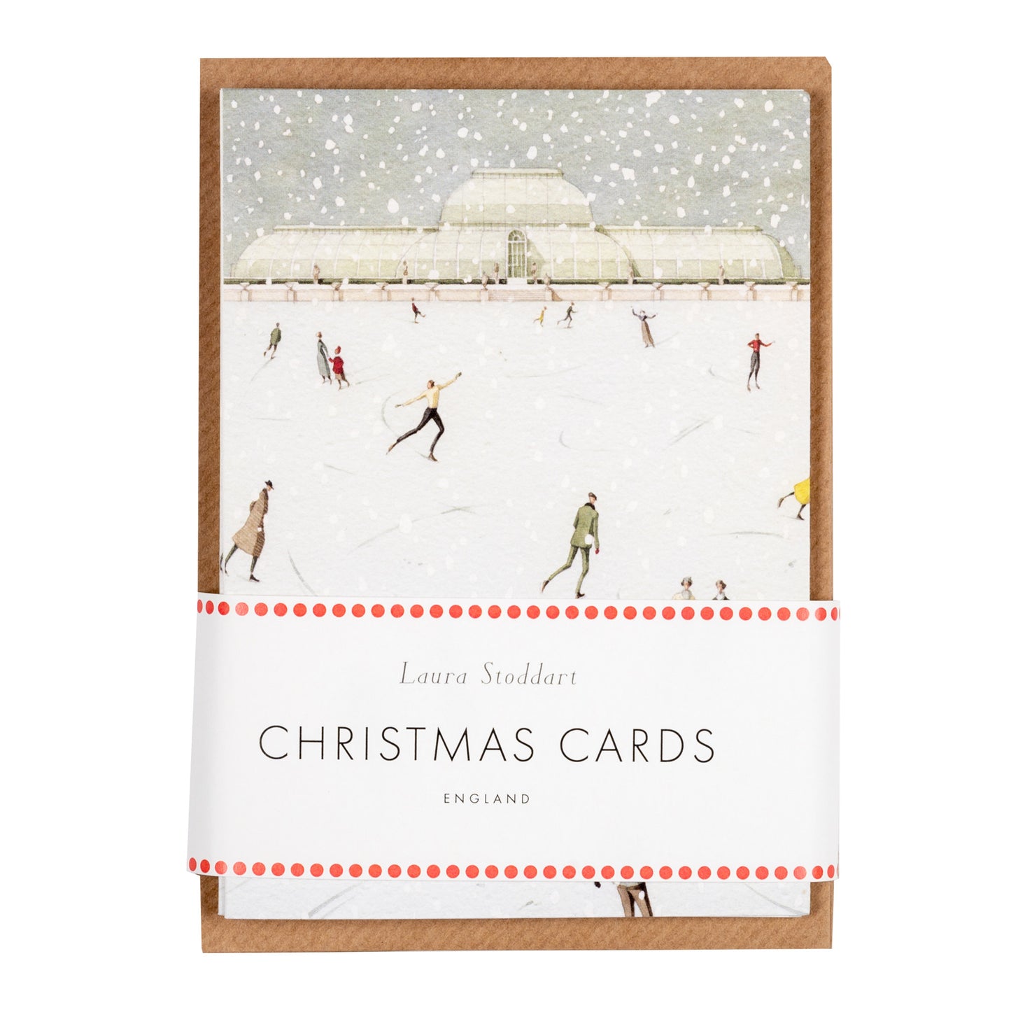 Christmas Cards Ten Pack - Skating at Kew