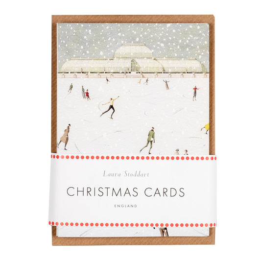 Christmas Cards Ten Pack - Skating at Kew