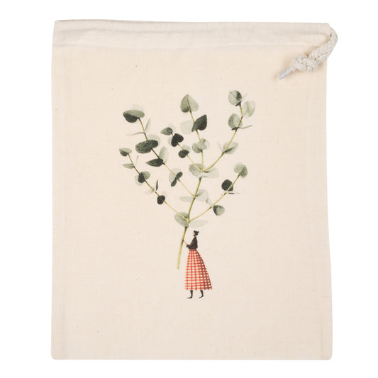 Drawstring Bag - Eucalyptus small