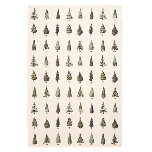 Christmas Tea Towel - Christmas Trees