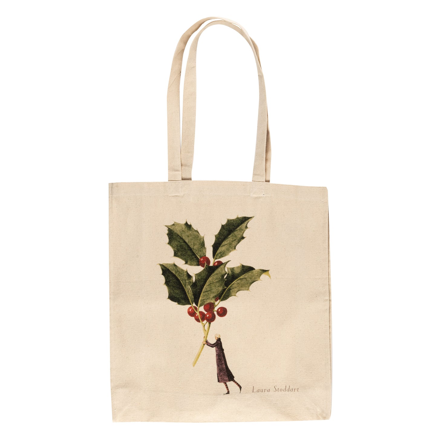 Happy Christmas - Holly Heavyweight Bag