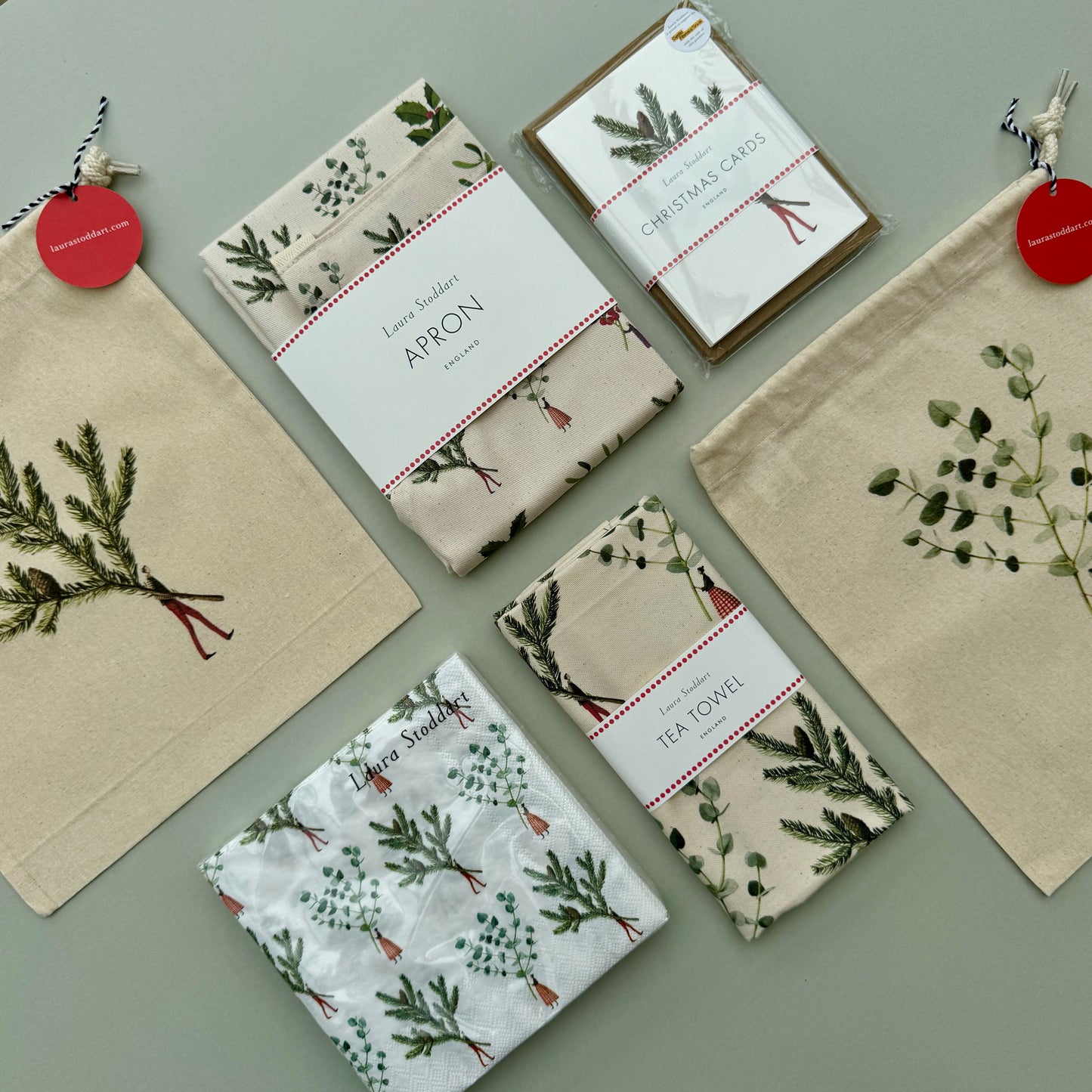 Christmas Paper Napkins - Spruce and Eucalyptus