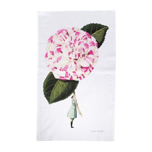 In Bloom Tea Towel - Camellia