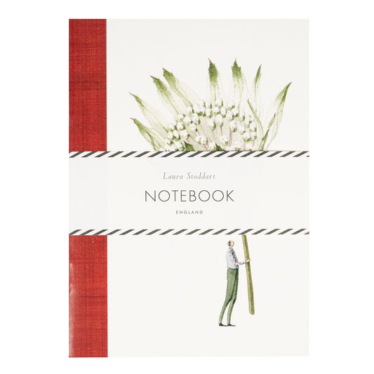 In Bloom Green Flowers - A5 Notebook Astrantia and Ammi