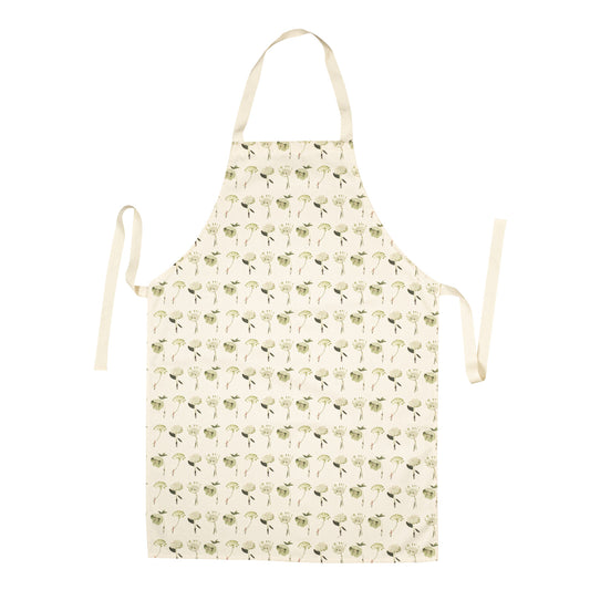 In Bloom Green Flowers Apron