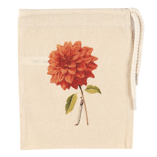 Drawstring Bag - Orange Dahlia mini