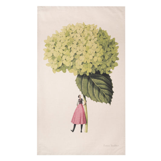 In Bloom Tea Towel - Hydrangea Annabelle