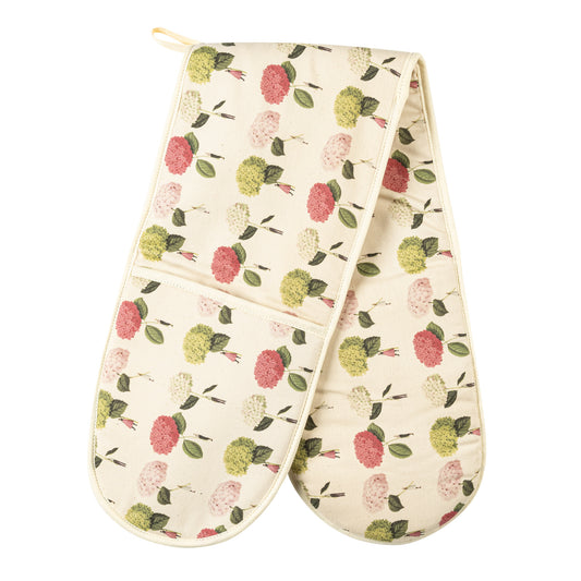 In Bloom Hydrangeas Double Oven Gloves