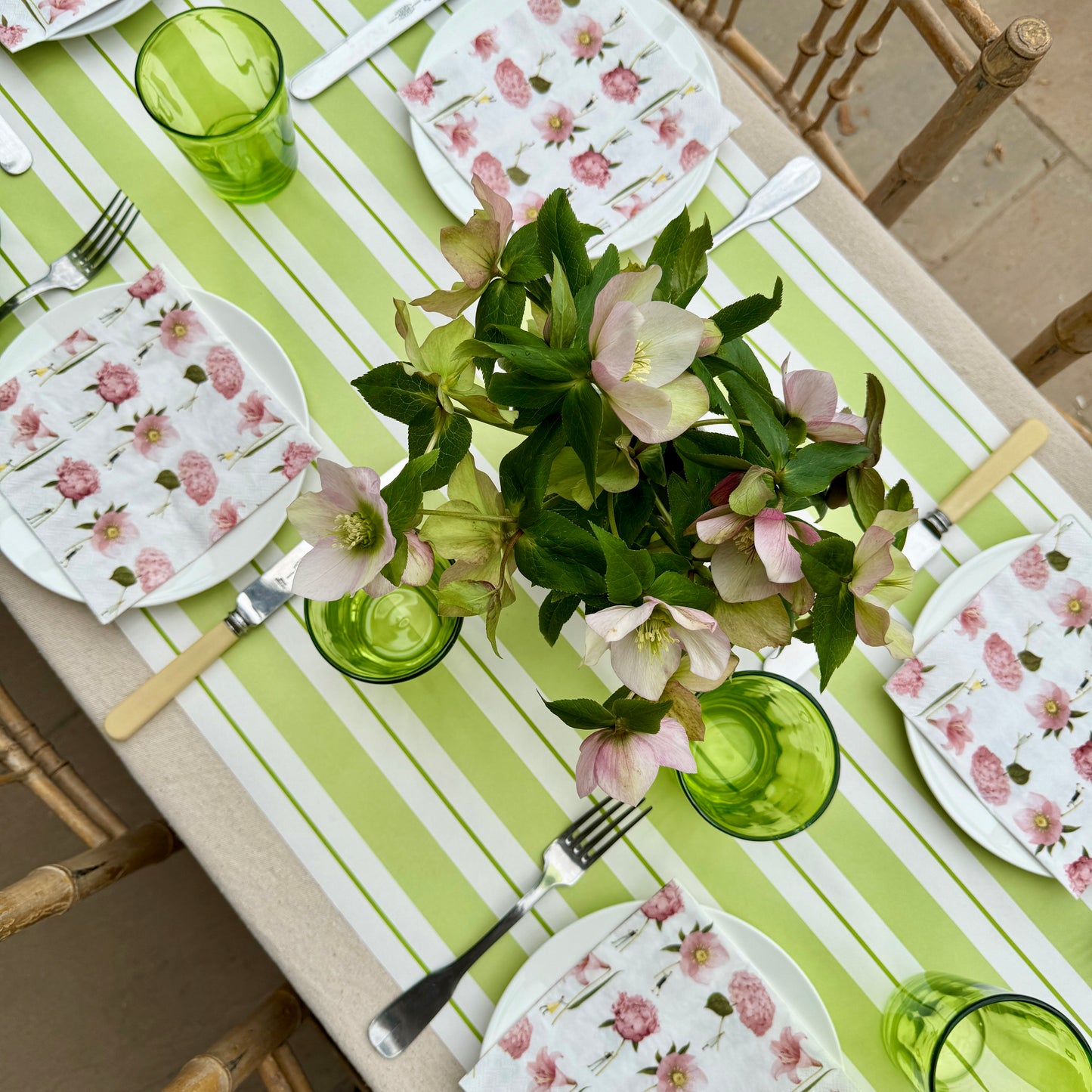 In Bloom Pink Flowers - Paper Napkins