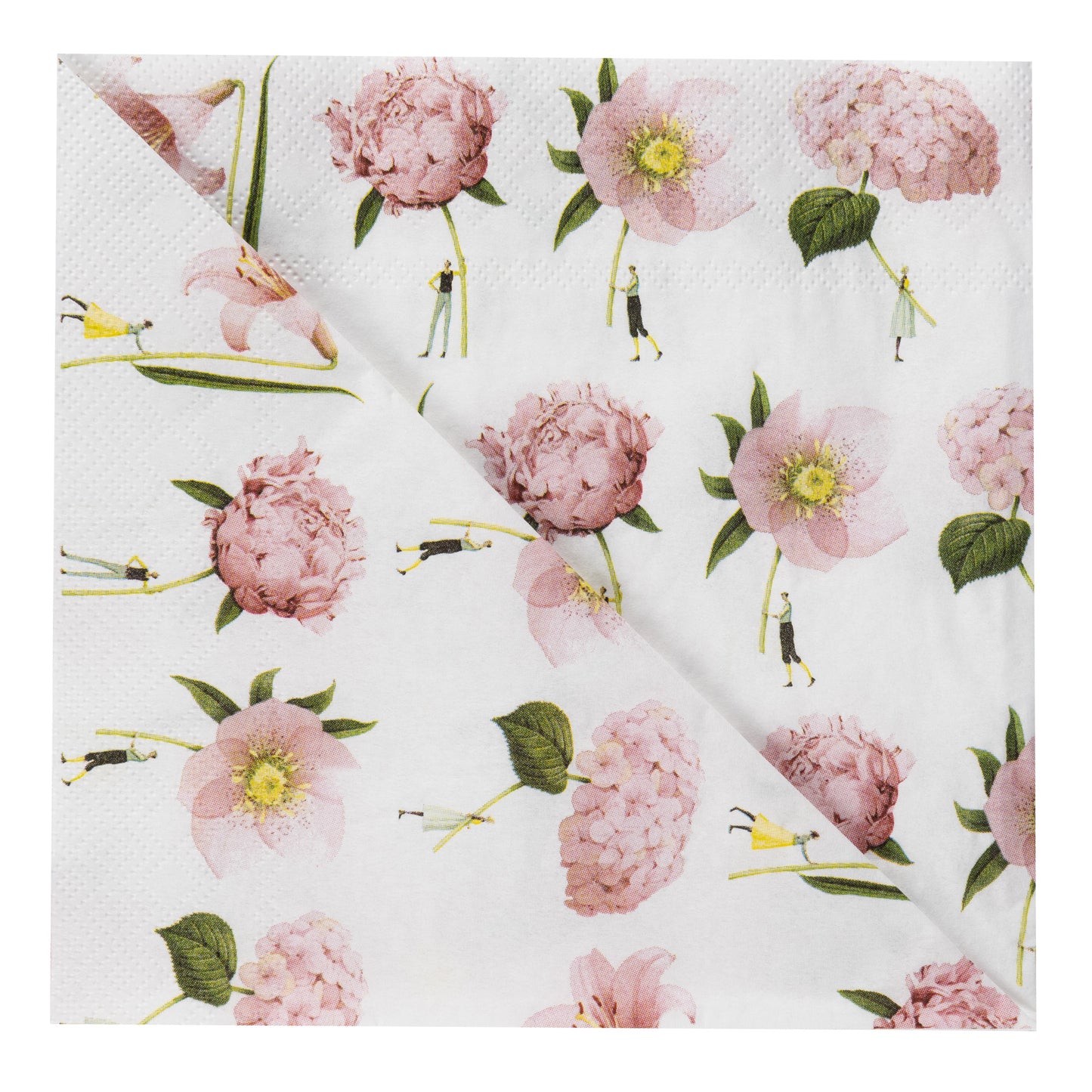 In Bloom Pink Flowers - Paper Napkins