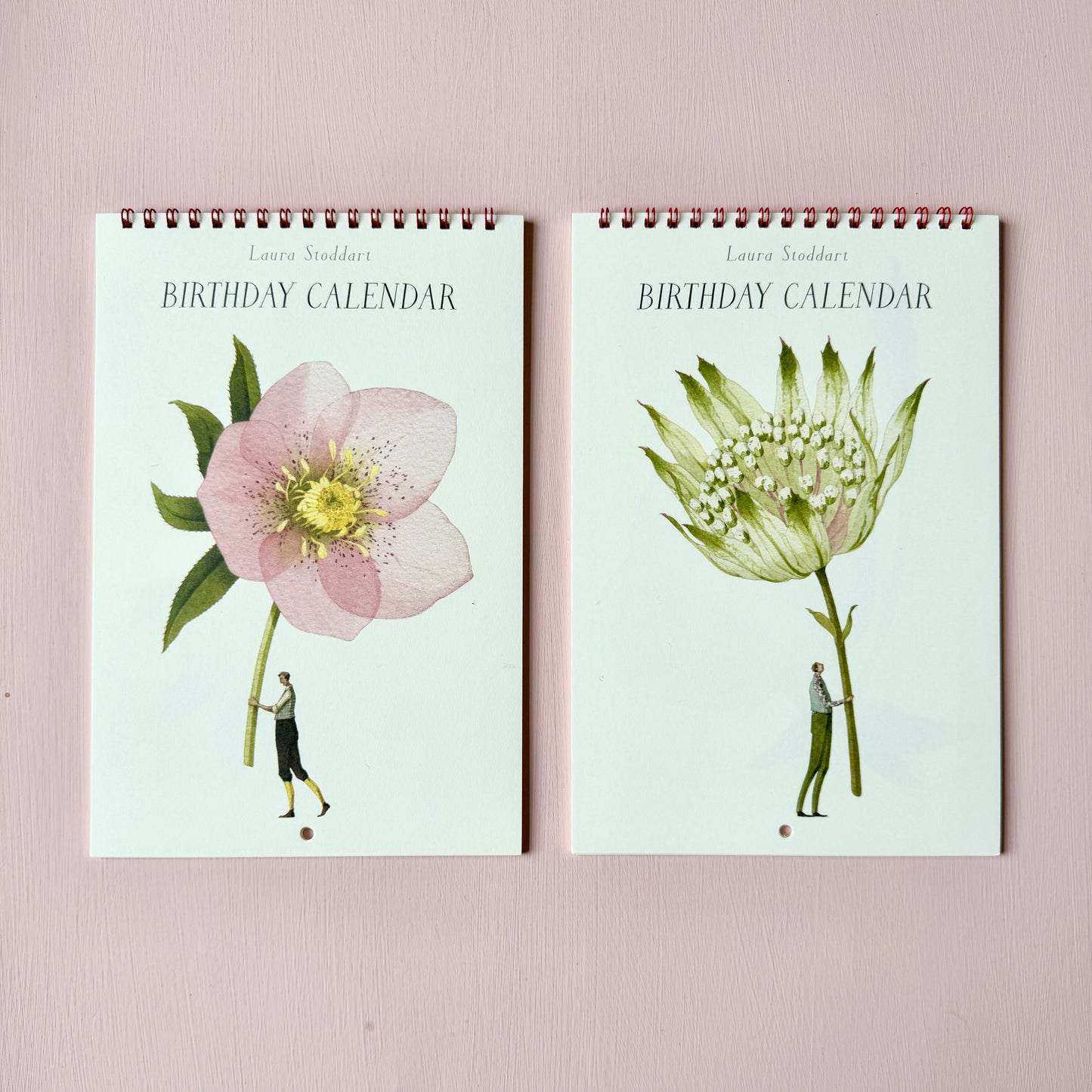 Birthday Calendar - Pink and Green