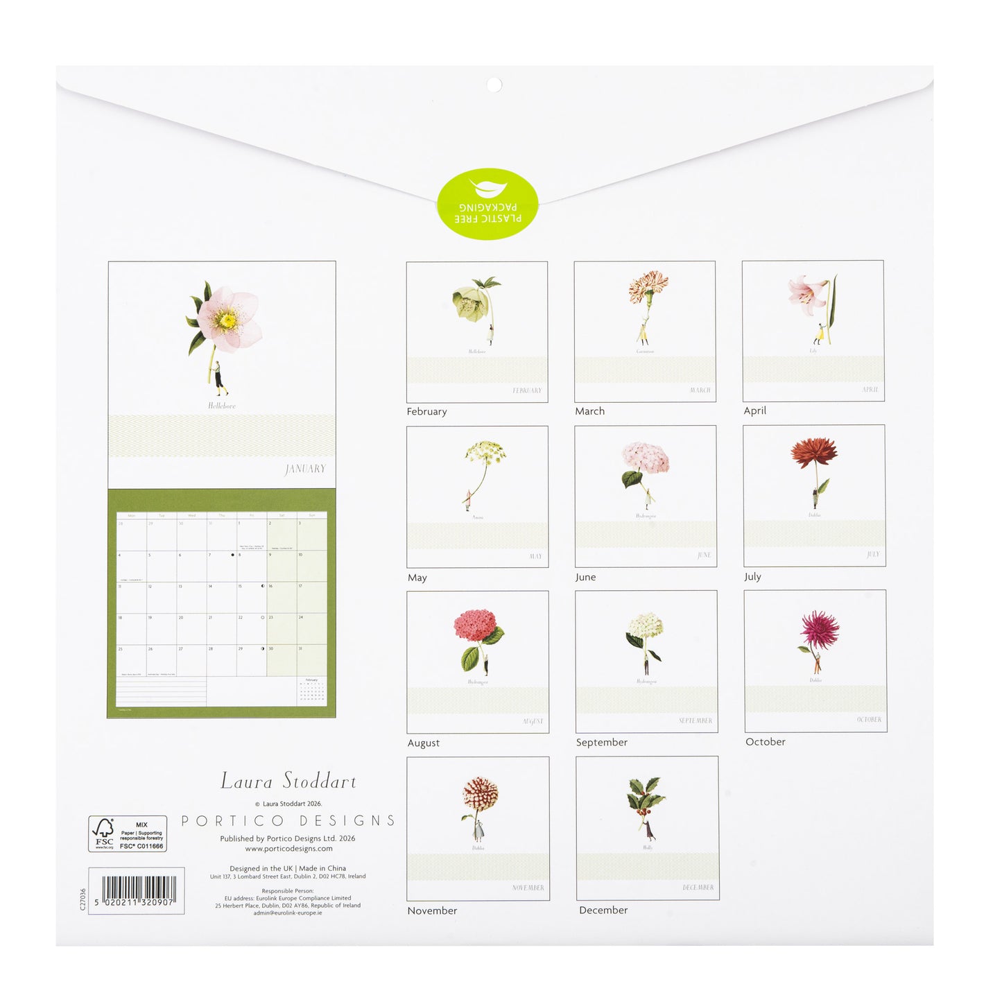 Laura Stoddart Wall Calendar 2027 - square