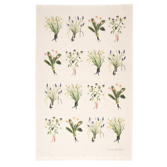 Spring Flowers Tea Towel - multi design