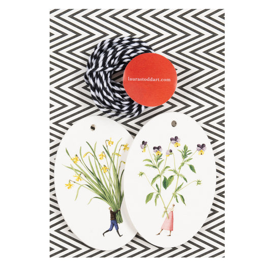 Spring Flowers Gift Tags