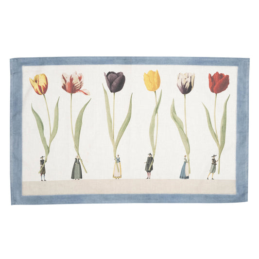 Tulips Parade Tea Towel