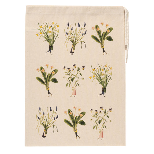 Drawstring Bag - Spring Flowers multi Medium