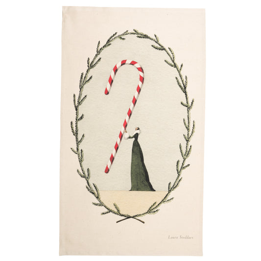 Christmas Tea Towel - Candy Cane