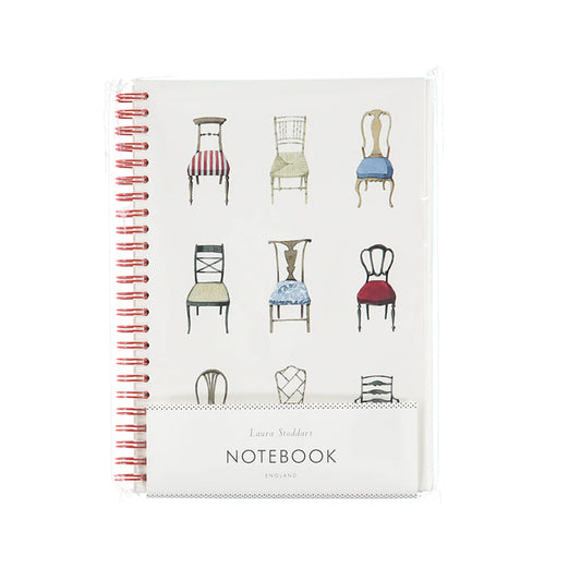 notebook, made in england, fsc paper, illustration, chairs