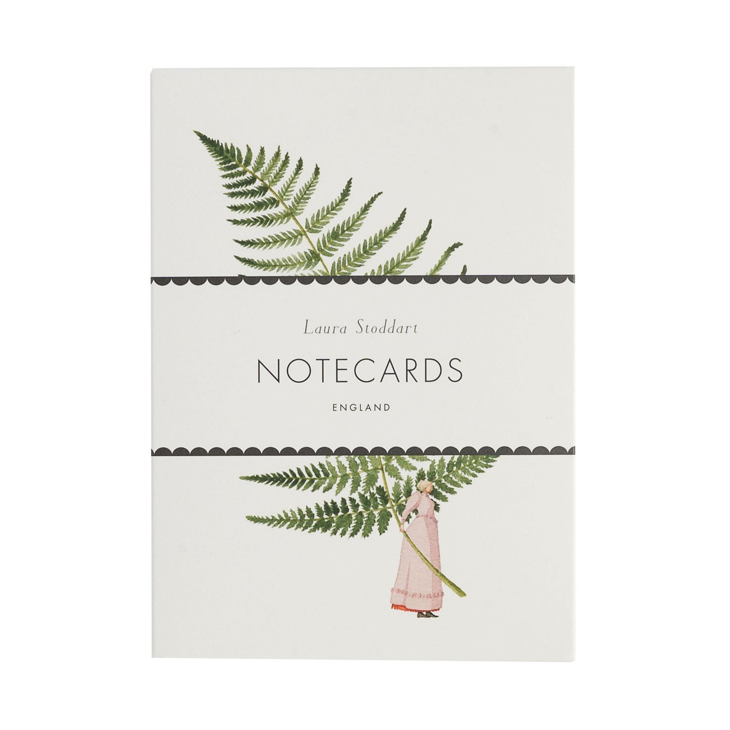 fsc paper, notecards, made in england, illustration, ferns