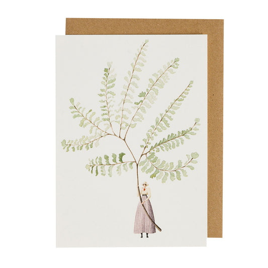 environmentally sustainable paper, compostable packaging, recycled paper, made in england, illustration, ferns