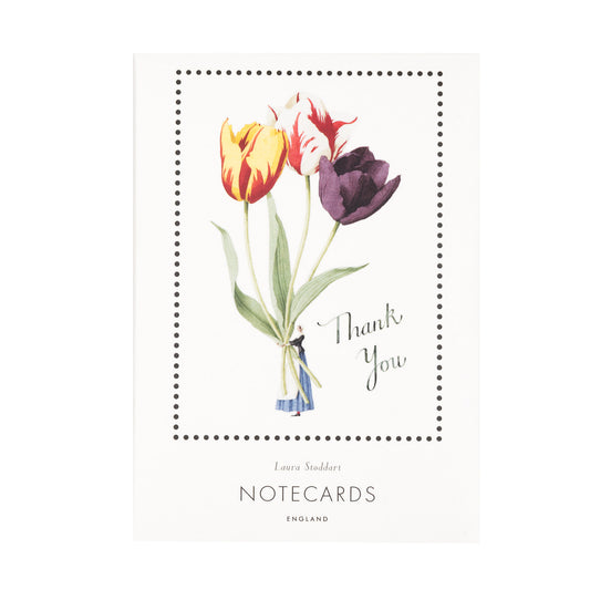 Greetings Notecard Pack - Thank You Tulips