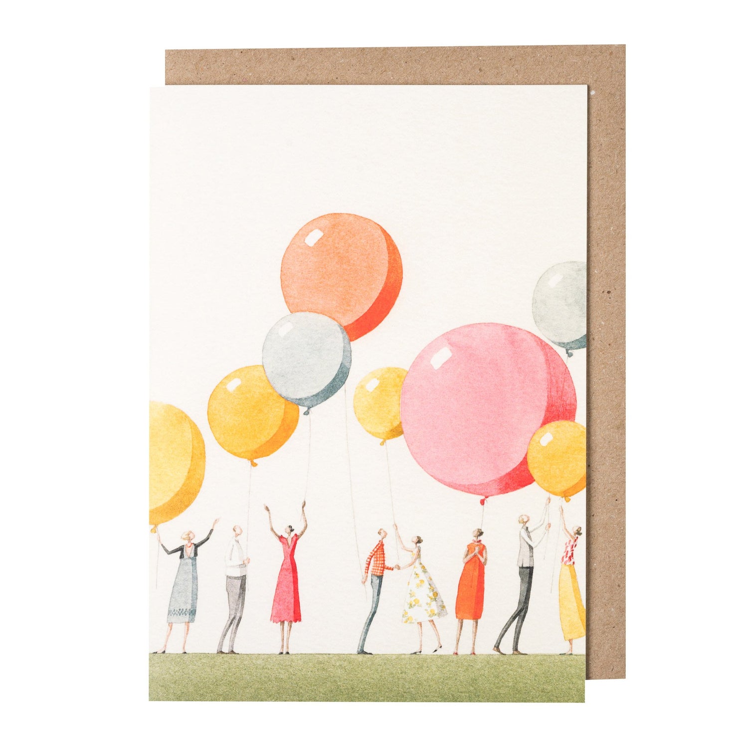 environmentally sustainable paper, compostable packaging, recycled paper, made in england, illustration, balloon, balloon party