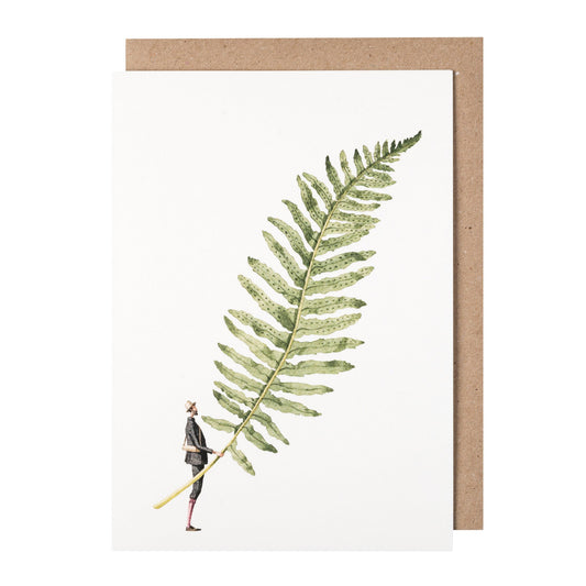 environmentally sustainable paper, compostable packaging, recycled paper, made in england, illustration, ferns