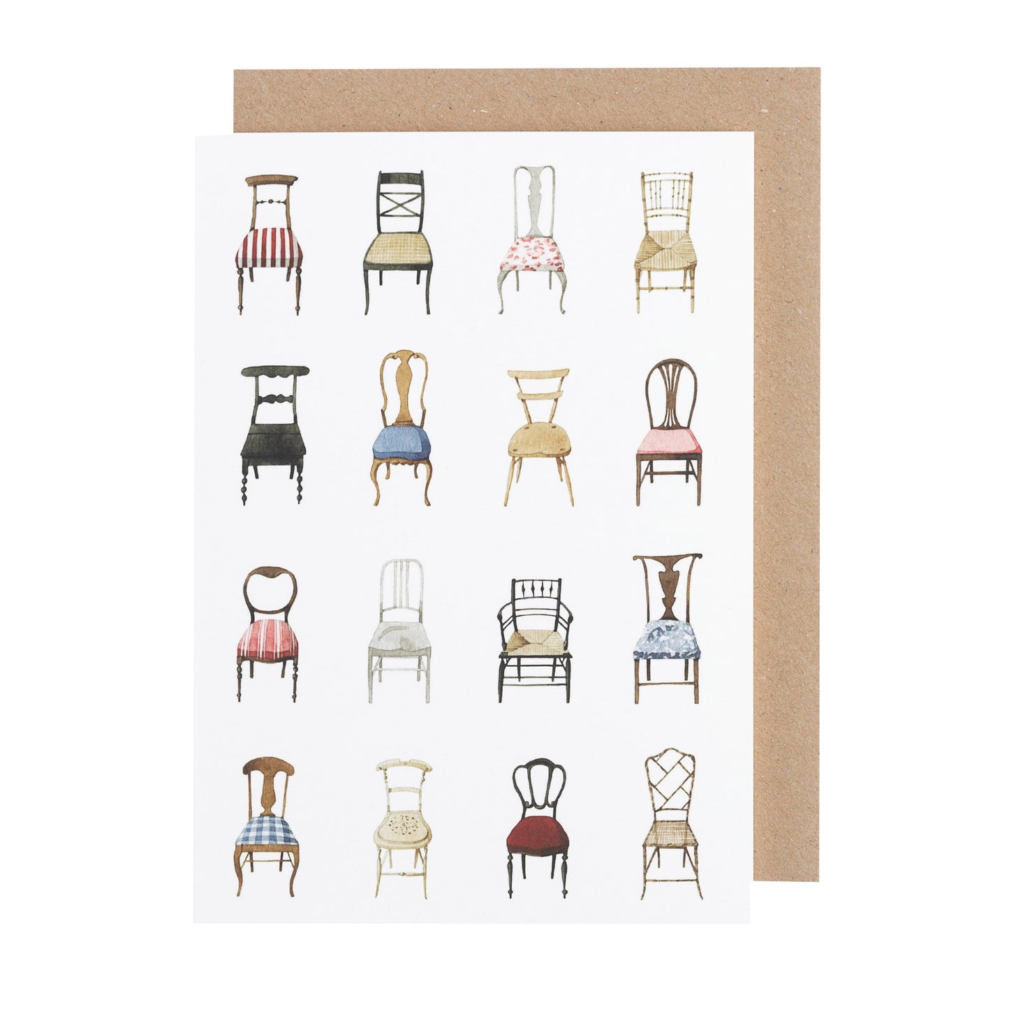 environmentally sustainable paper, compostable packaging, recycled paper, made in england, illustration, chairs, musical chairs